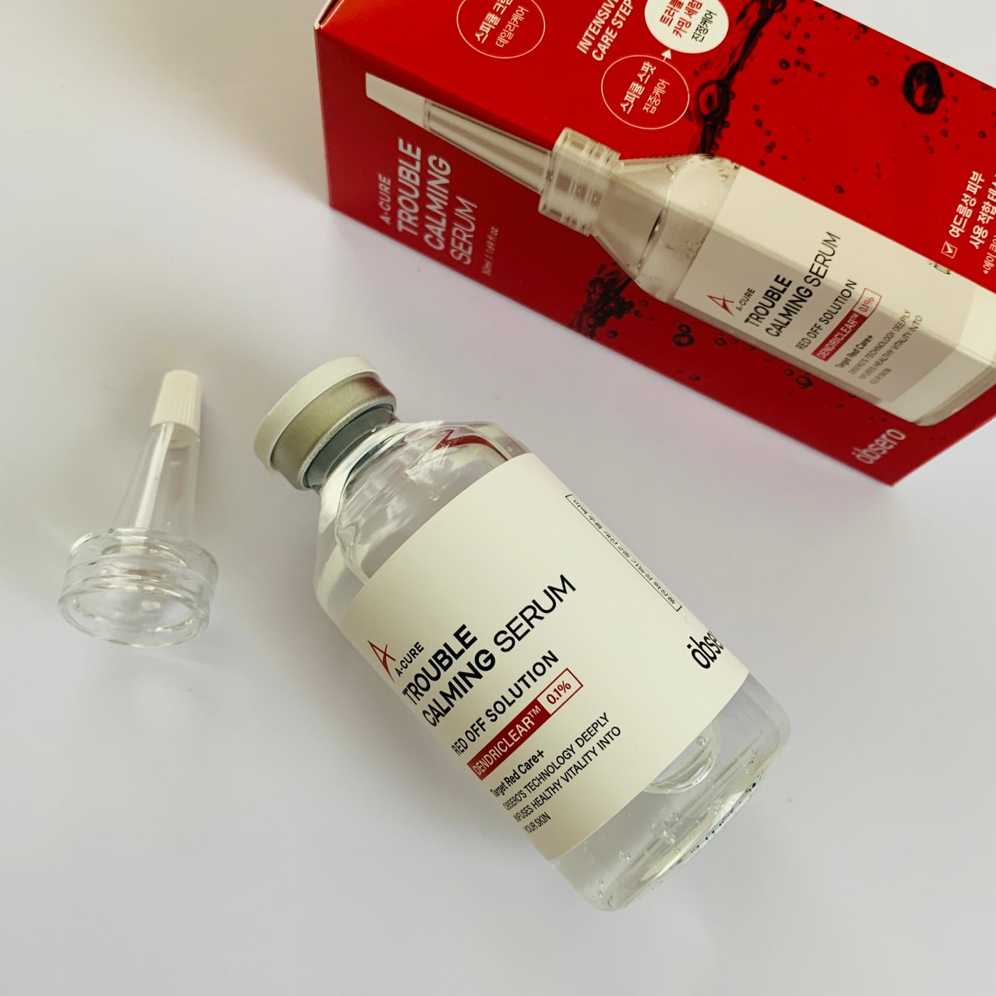 エーキュアトラブルカーミングセラム/obsero/美容液を使ったクチコミ(2枚目)