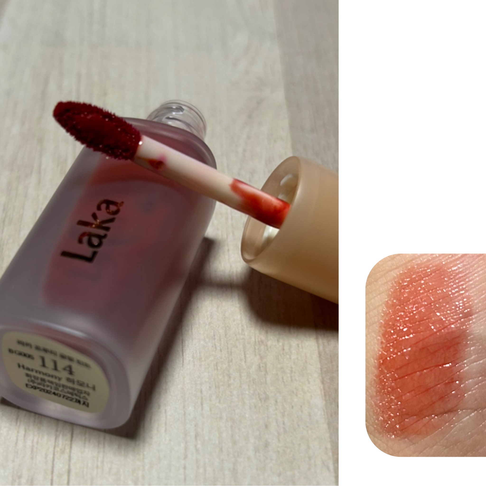 フルーティーグラムティント/Laka/リップティントを使ったクチコミ（2枚目）