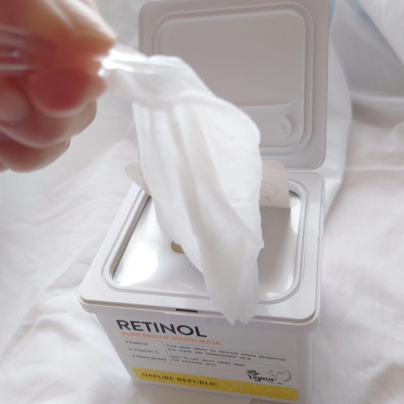 キューブマスク レチノール/ネイチャーリパブリック/シートマスク・パックを使ったクチコミ(4枚目)