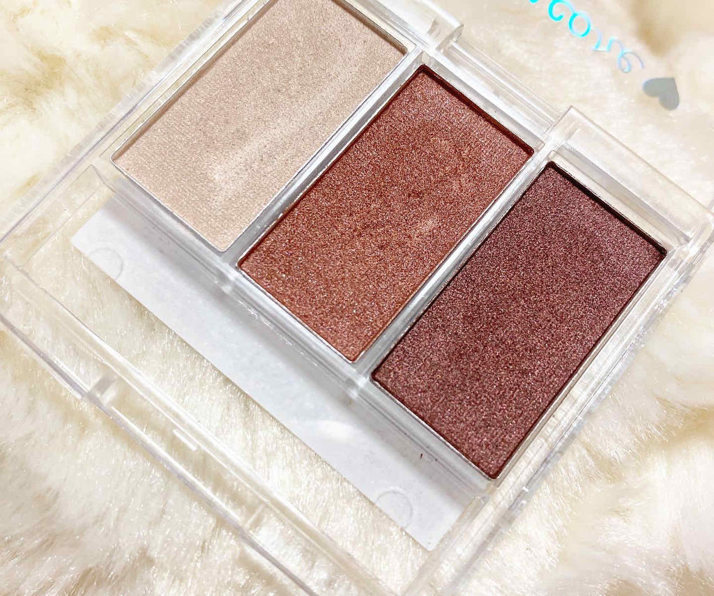 カンコレアイシャドウ/DAISO/アイシャドウパレットを使ったクチコミ（3枚目）