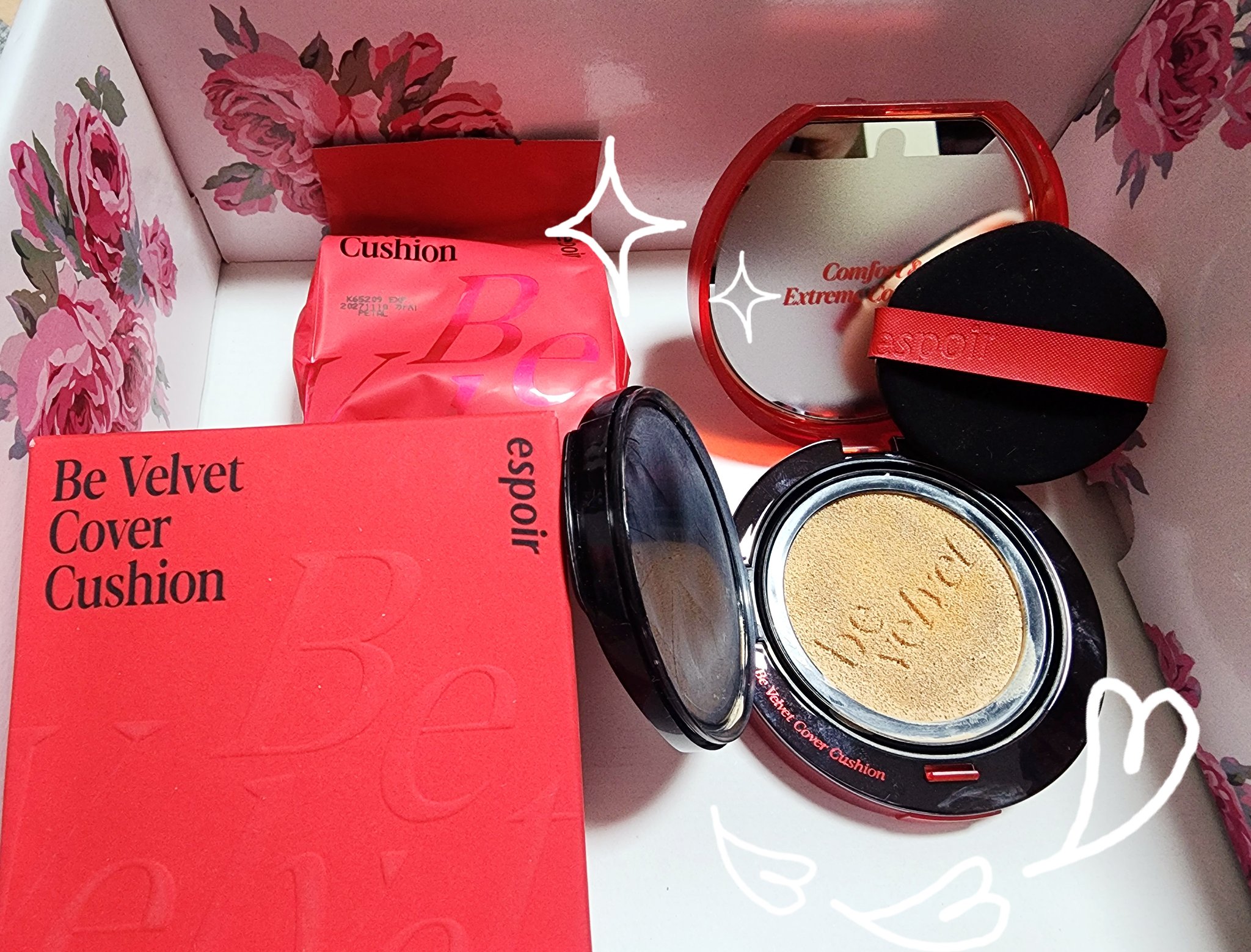 ビーベルベットカバークッション/espoir/クッションファンデーションを使ったクチコミ（2枚目）