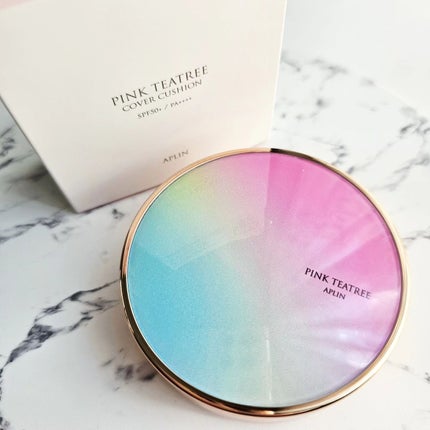 ピンクティーツリーカバークッション/APLIN/クッションファンデーションを使ったクチコミ(6枚目)
