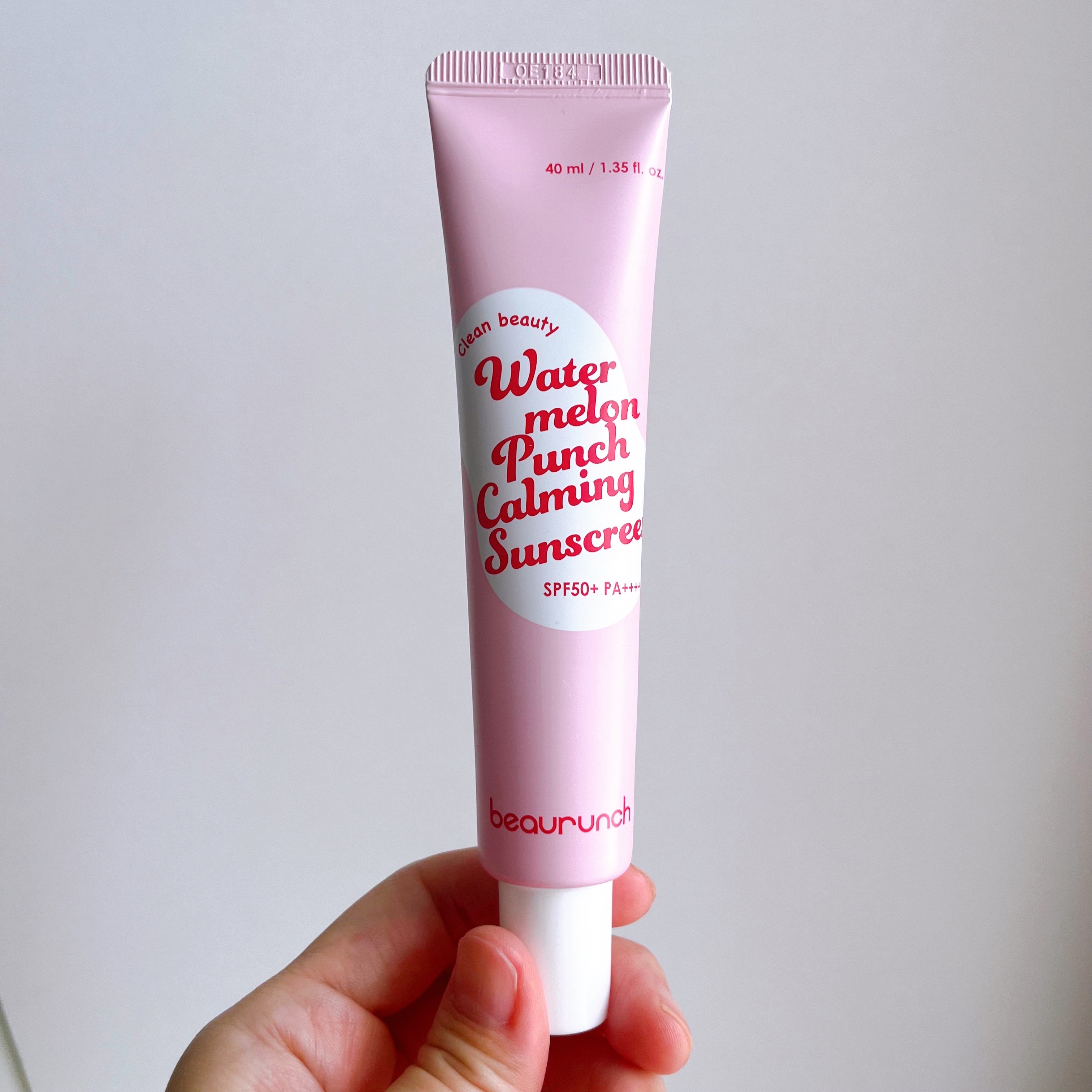 ウォーターメロン パンチ カミング サンスクリーン / スイカサンクリーム / SPF 50+ PA++++  /ビューランチ/日焼け止めクリームを使ったクチコミ（2枚目）