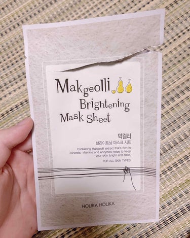 Makgeolli Brightning Mask Sheet/HOLIKA HOLIKA/シートマスク・パックを使ったクチコミ（1枚目）