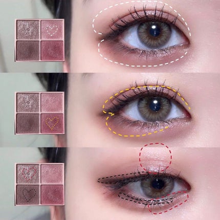 シルキースフレアイズ(マットタイプ)/キャンメイク/アイシャドウパレットを使ったクチコミ(2枚目)