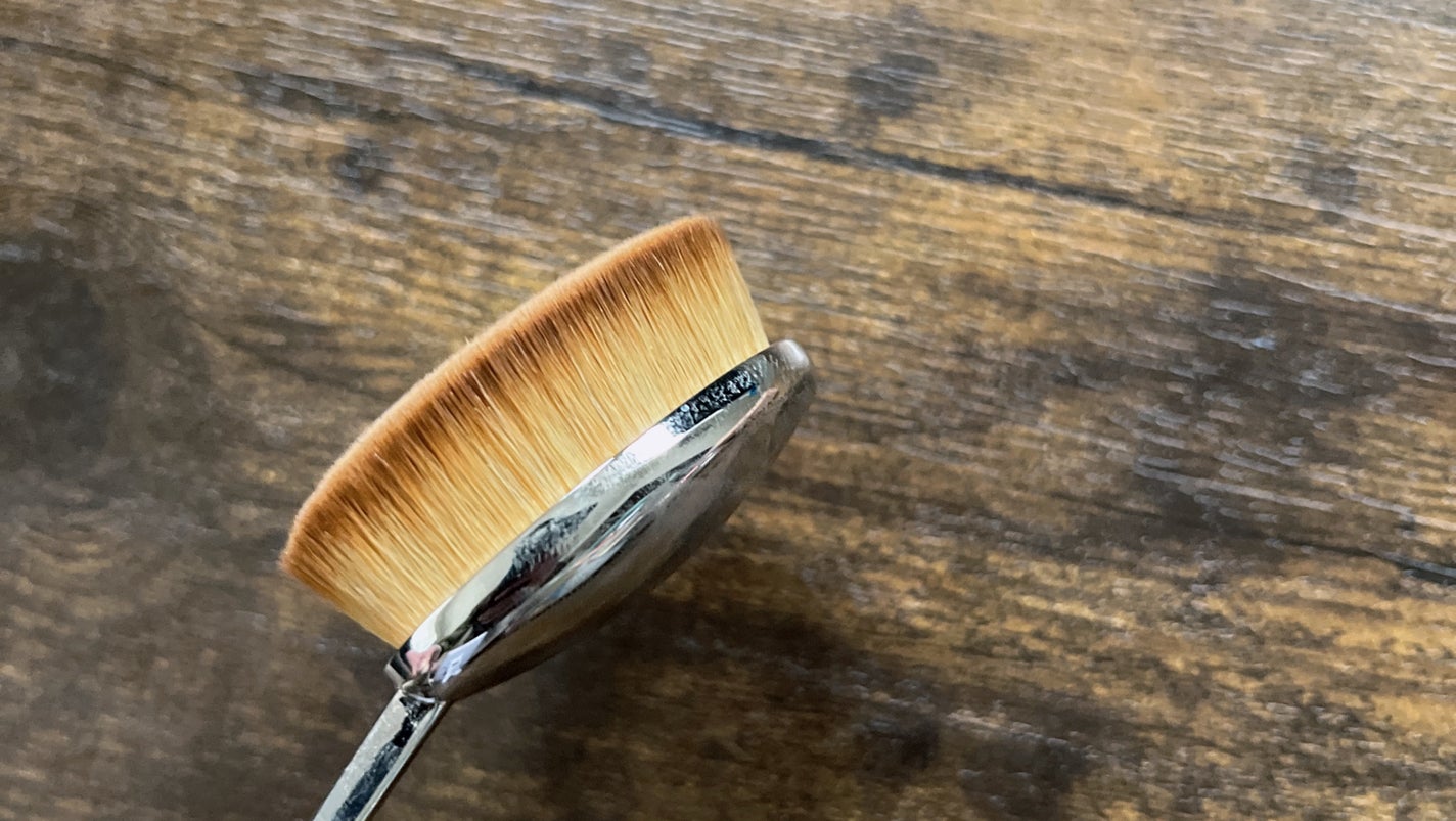 アーティスメイクアップブラシエリートオーバル7/アーティス/メイクブラシを使ったクチコミ(2枚目)