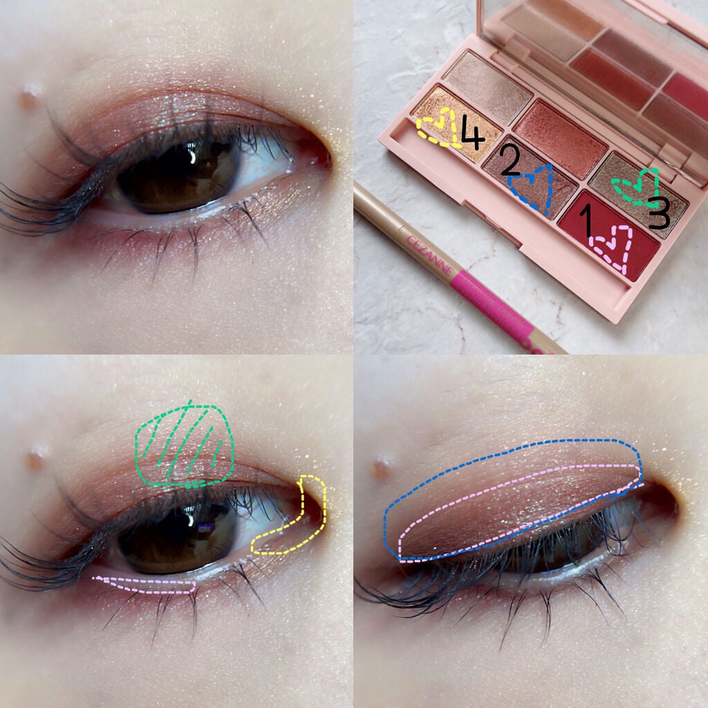 描くふたえアイライナー/CEZANNE/リキッドアイライナーを使ったクチコミ(5枚目)