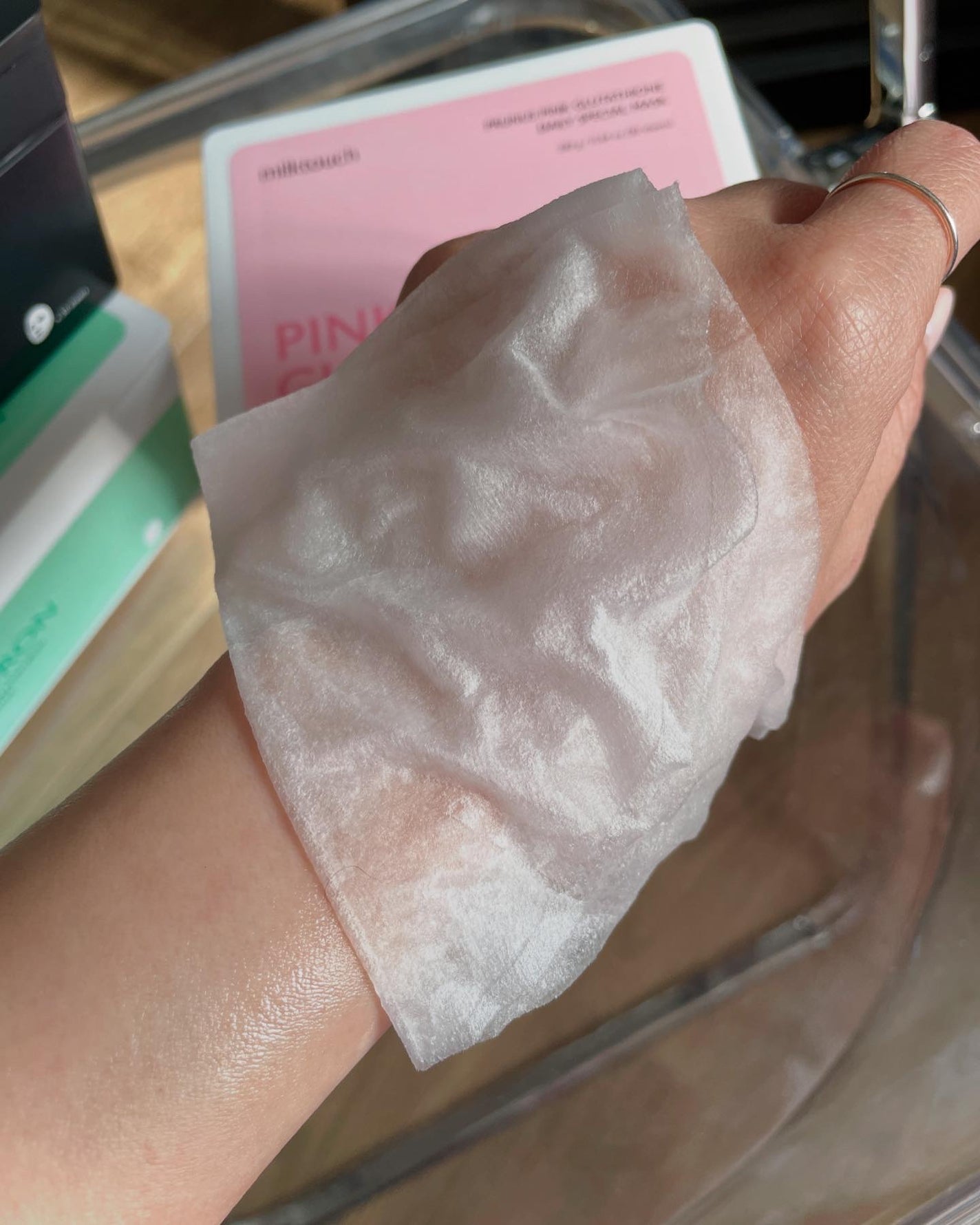 ピンクグルタチオン デイリースペシャルマスク/Milk Touch/シートマスク・パックを使ったクチコミ(3枚目)