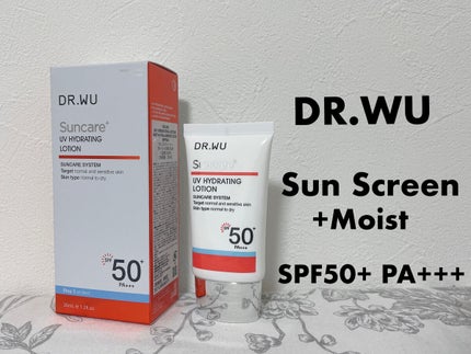 サンスクリーン+ モイスト日焼け止め<日焼け止め>/DR.WU/日焼け止めクリームを使ったクチコミ(1枚目)