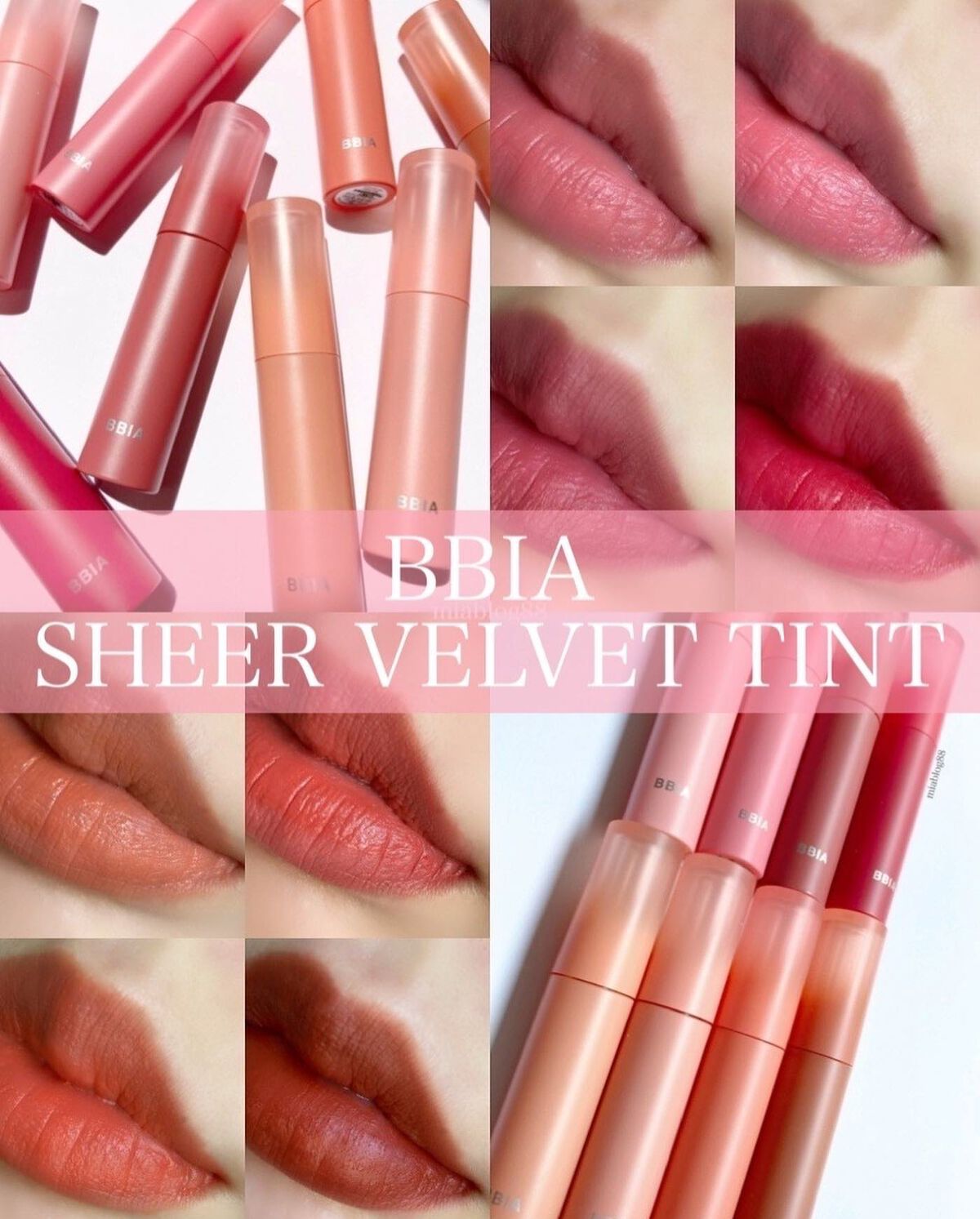 SHEER VELVET TINT/BBIA/口紅を使ったクチコミ(1枚目)