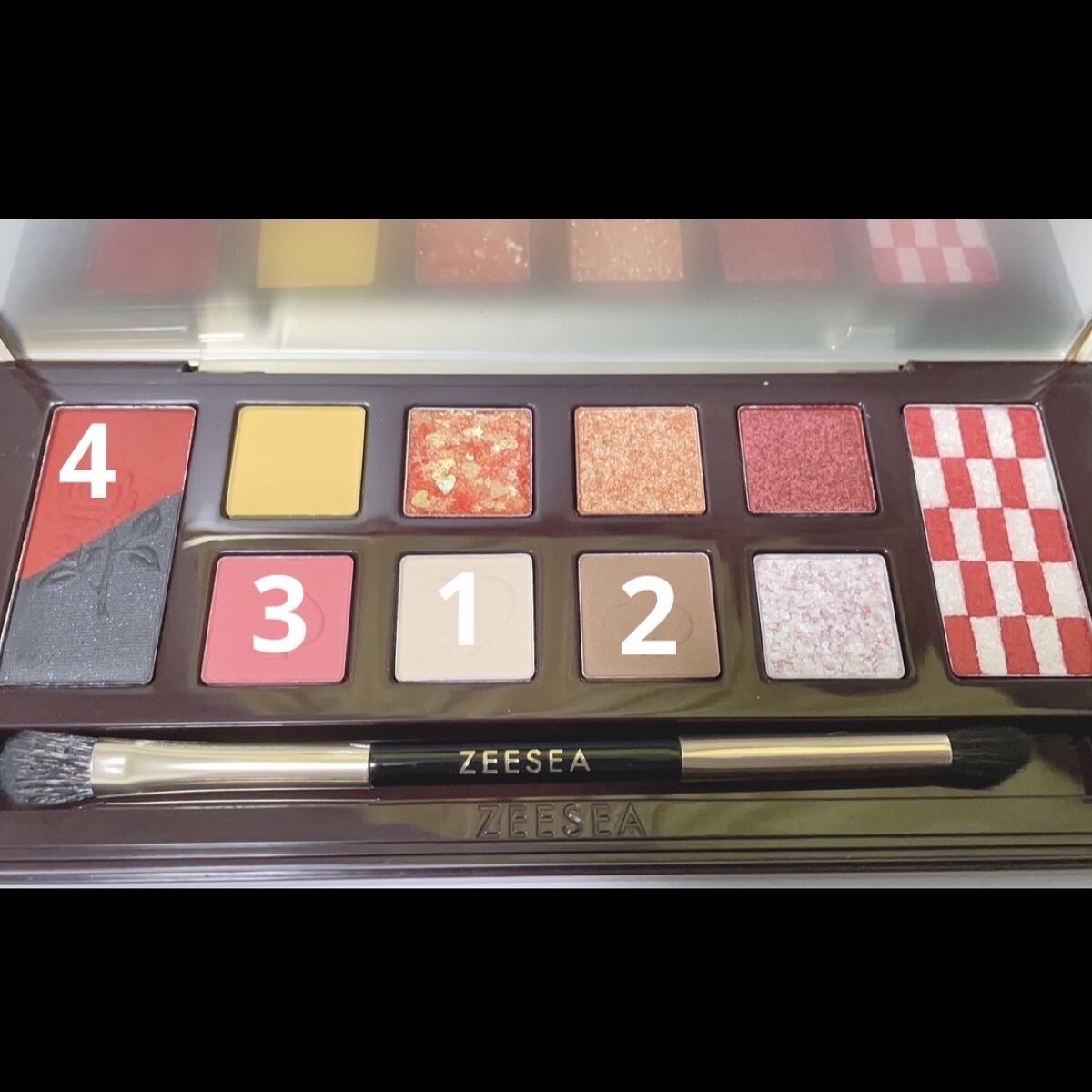 アリスドリームランドシリーズ 12色アイシャドウパレット（ZEESEA×大英博物館）/ZEESEA/アイシャドウパレットを使ったクチコミ（3枚目）