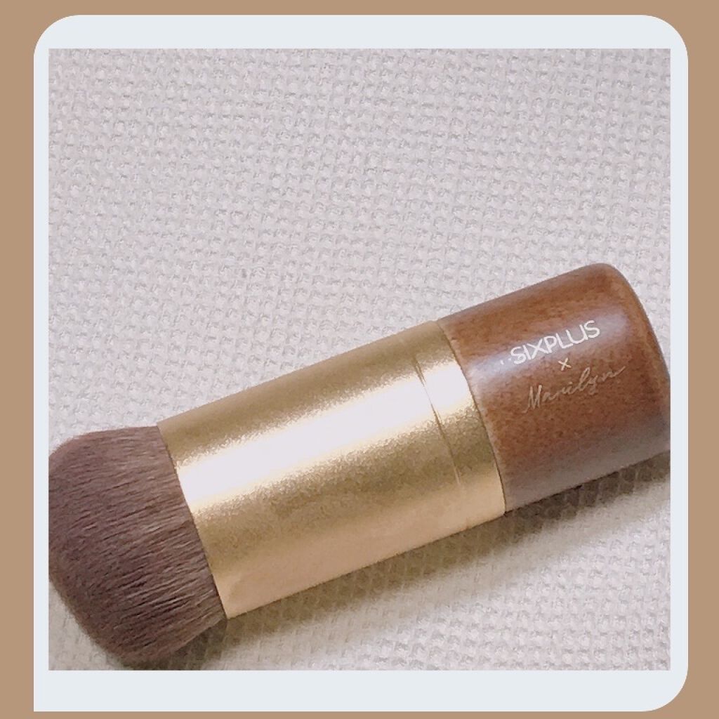 SIXPLUS X MARILYN 10本メイクアップブラシセット/SIXPLUS/メイクブラシを使ったクチコミ（2枚目）