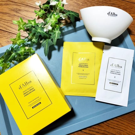 WHITE TRUFFLE SERUM & CREAM MODELING MASK/ダルバ/その他スキンケアを使ったクチコミ(1枚目)