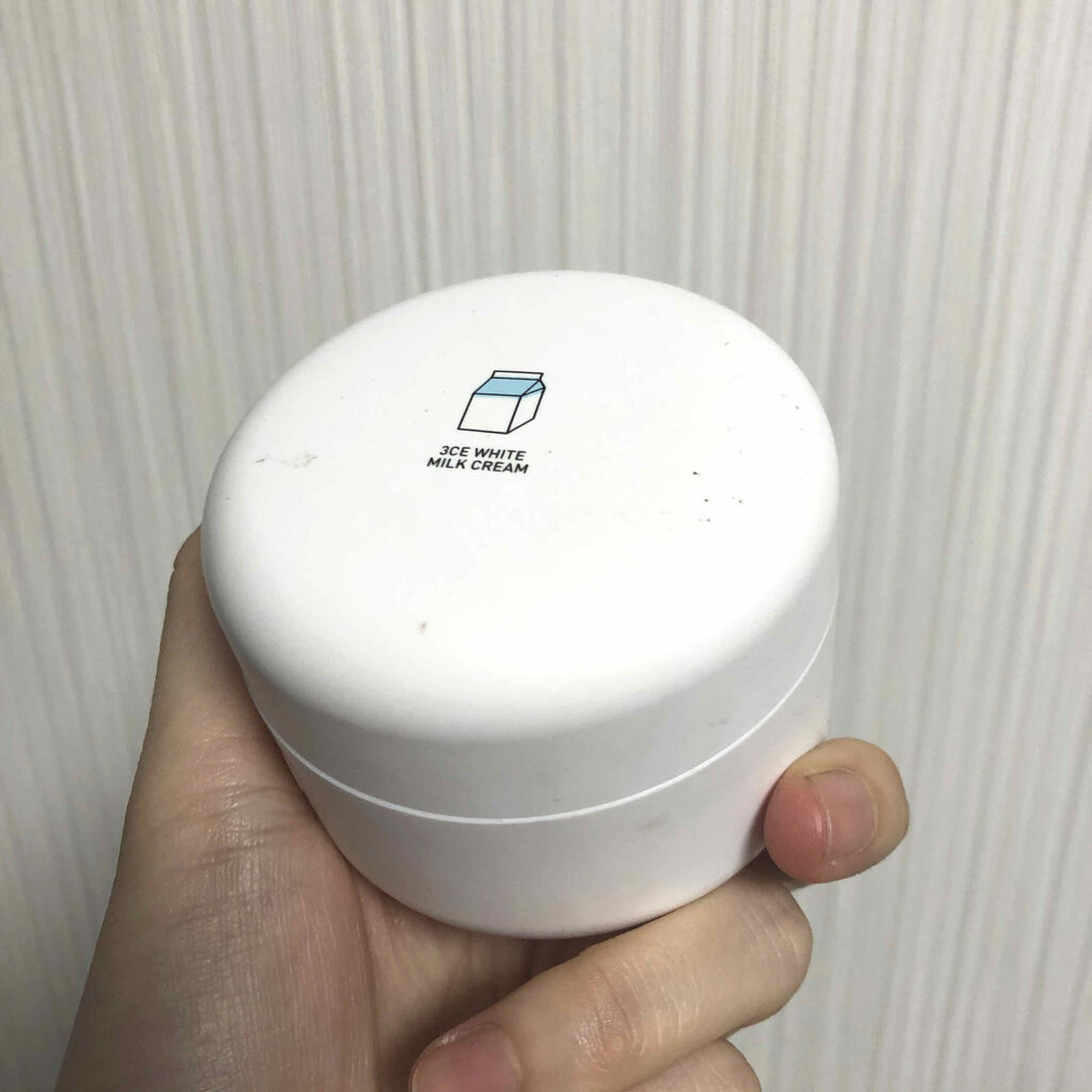 WHITE MILK CREAM/3CE/フェイスクリームを使ったクチコミ（1枚目）