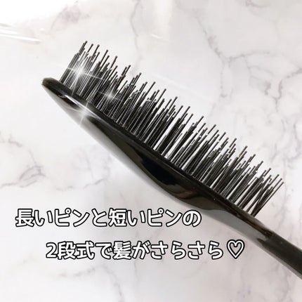 デタングリングブラシ ロング ブラック/マペペ/ヘアブラシを使ったクチコミ(2枚目)