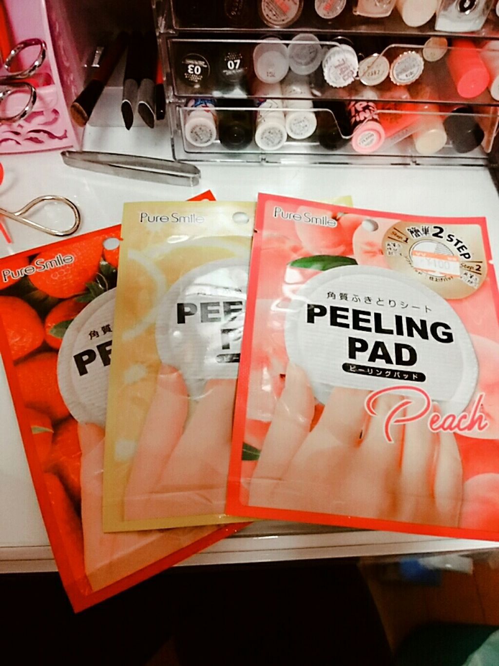 ピーリングパッド ストロベリーの香り/Pure Smile/トナーパッドを使ったクチコミ（1枚目）