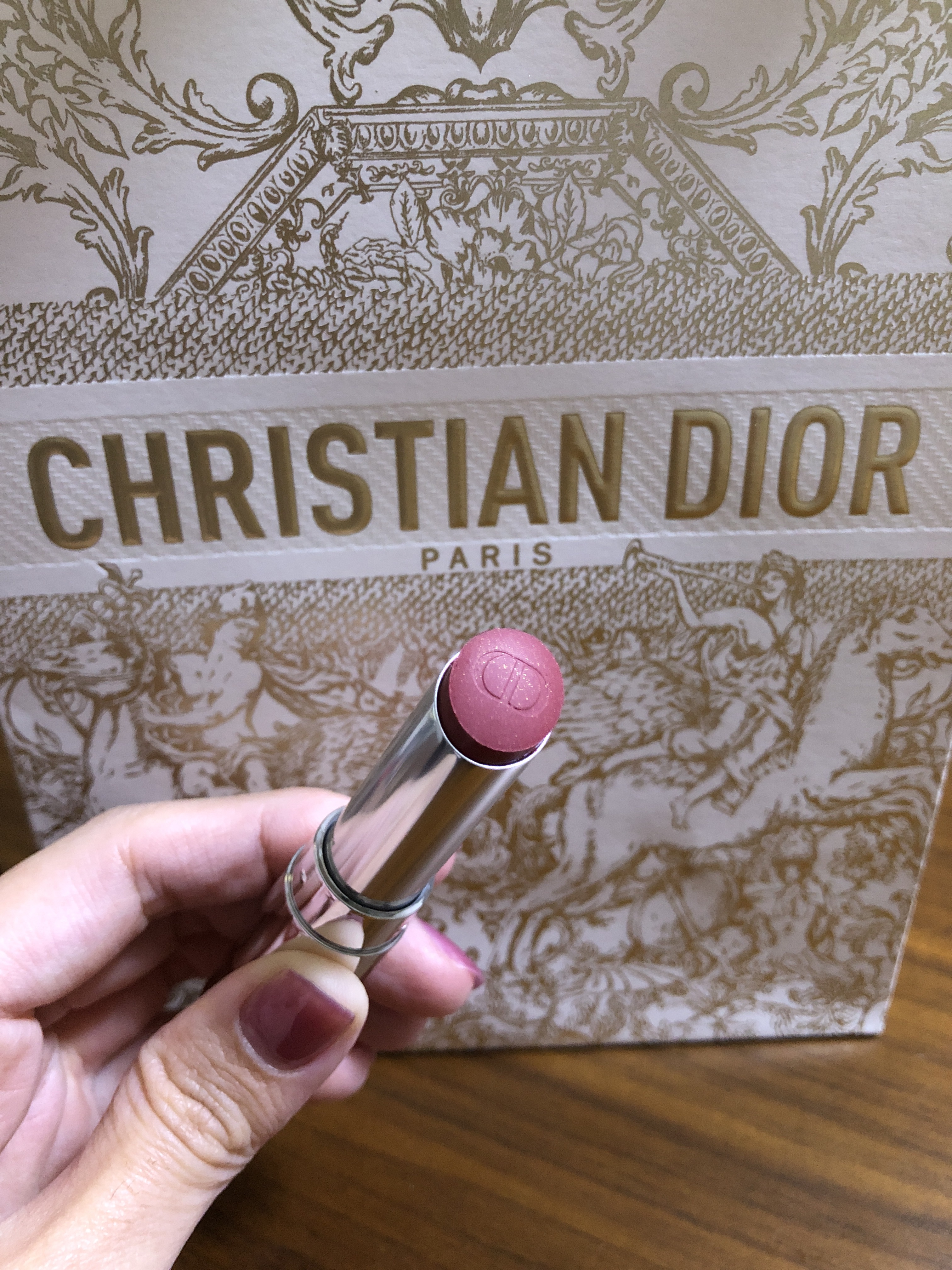 ディオール アディクト リップスティック 526マロー ローズ /Dior/口紅を使ったクチコミ（2枚目）