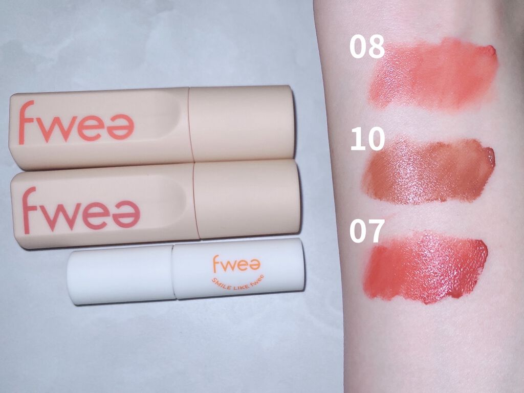 フィーティントスエード 07 アンネームドA/fwee/リップティントを使ったクチコミ（3枚目）