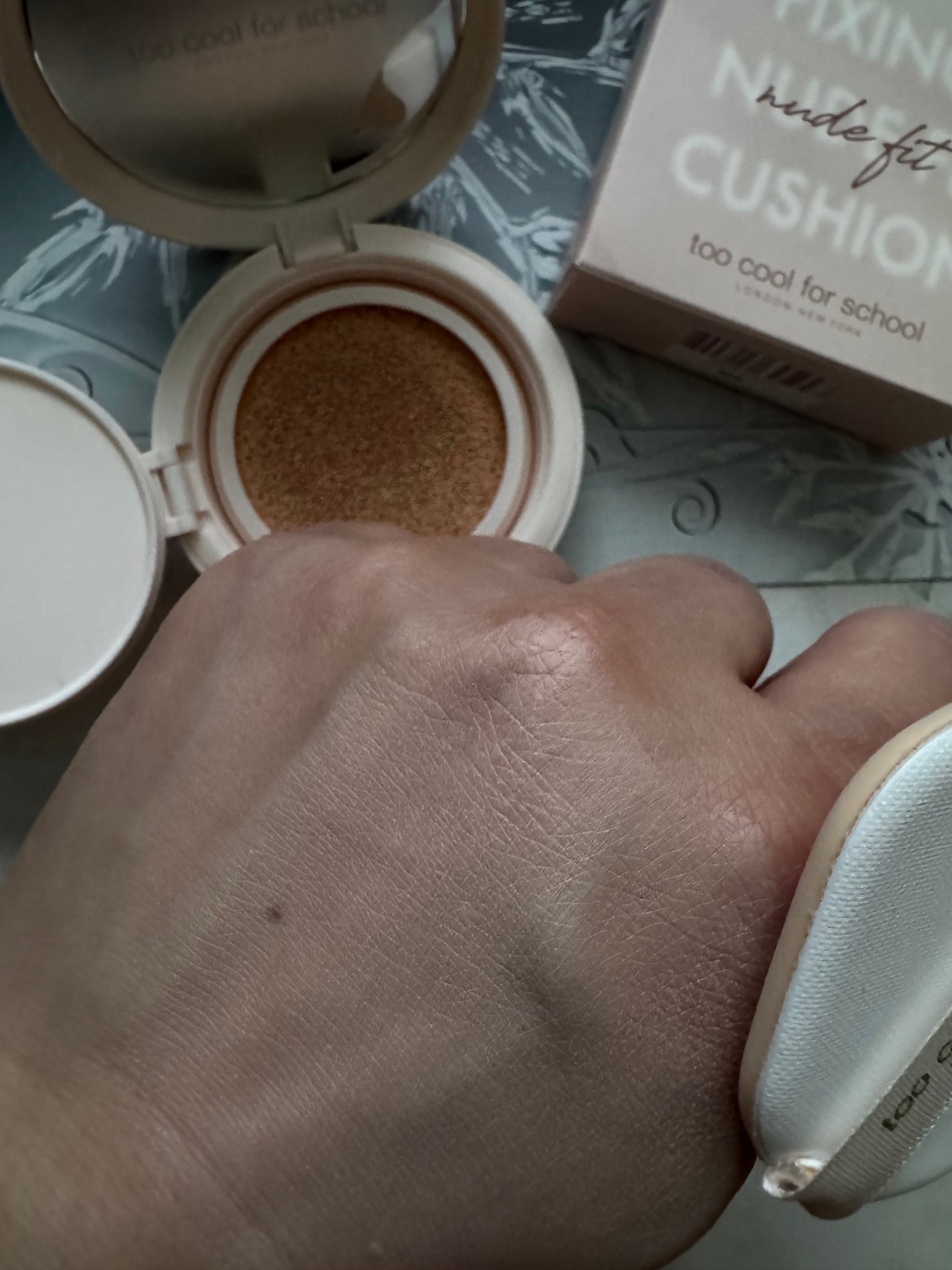 フィクシングヌードフィットクッション/too cool for school/クッションファンデーションを使ったクチコミ(3枚目)