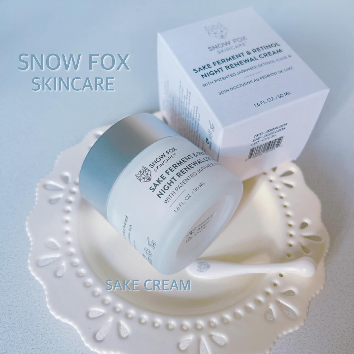 SAKE ナイトクリーム/SNOW FOX SKINCARE/フェイスクリームを使ったクチコミ（1枚目）