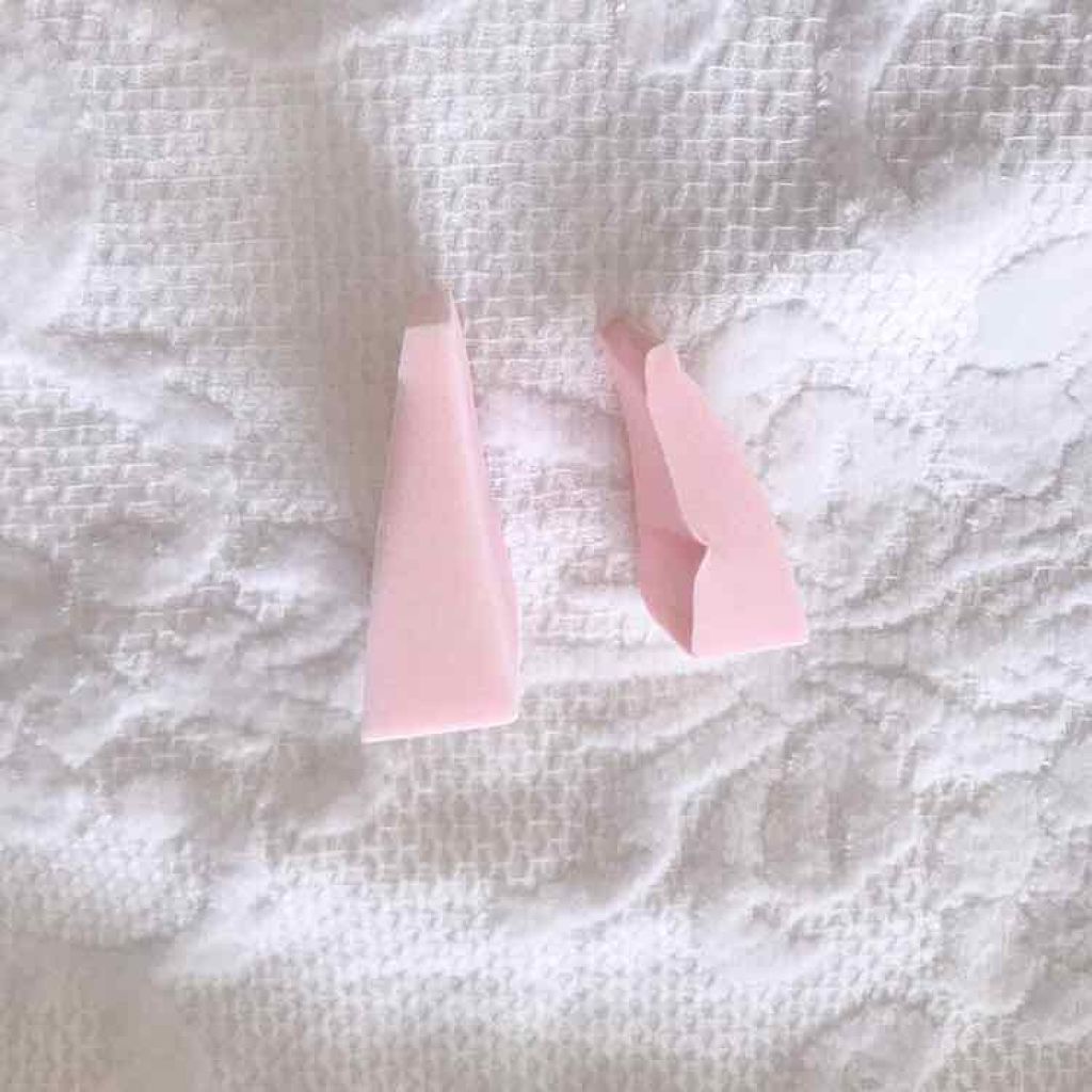 メイクアップスポンジ(バリューパック ウェッジ型 30個)/DAISO/パフ・スポンジを使ったクチコミ(2枚目)