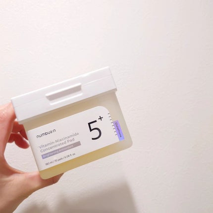 5番 白玉グルタチオンCフィルムパッド/numbuzin/トナーパッドを使ったクチコミ(2枚目)