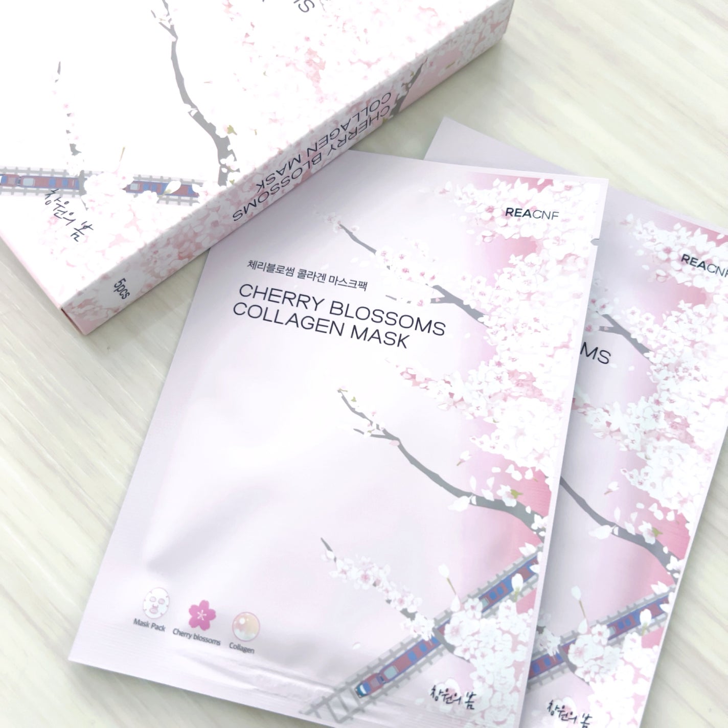 チェリーブロッサム コラーゲンマスク/REACNF/シートマスク・パックを使ったクチコミ(1枚目)