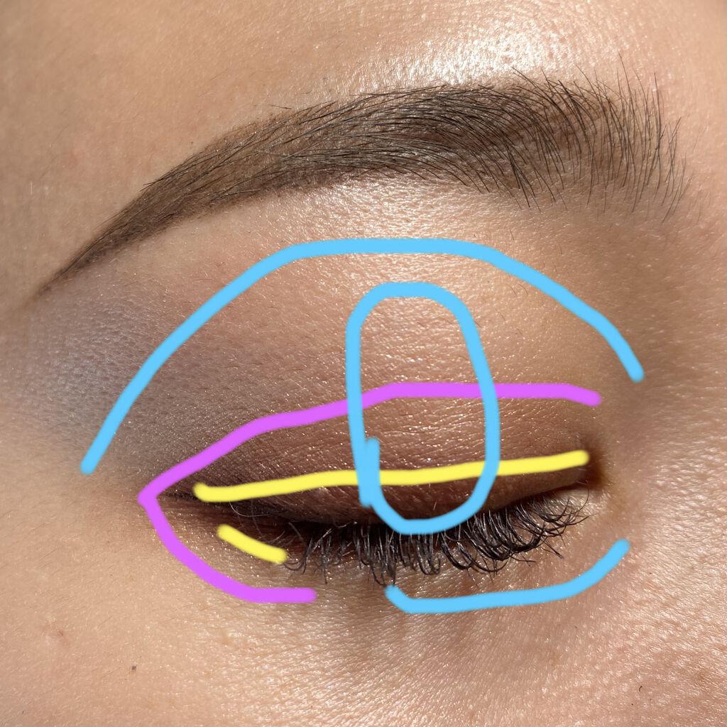 トーンアップアイシャドウ/CEZANNE/アイシャドウパレットを使ったクチコミ（3枚目）