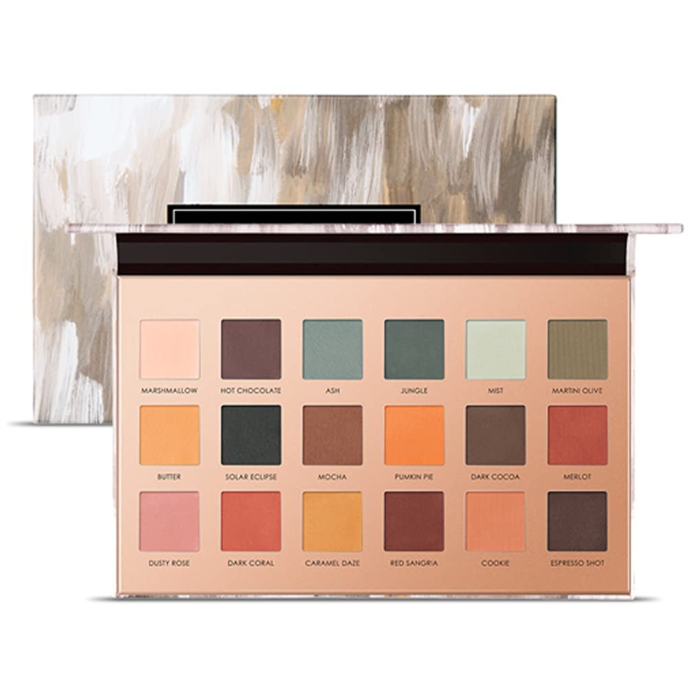 FOCALLURE マット＆シマー 18 色アイシャドウ パレット