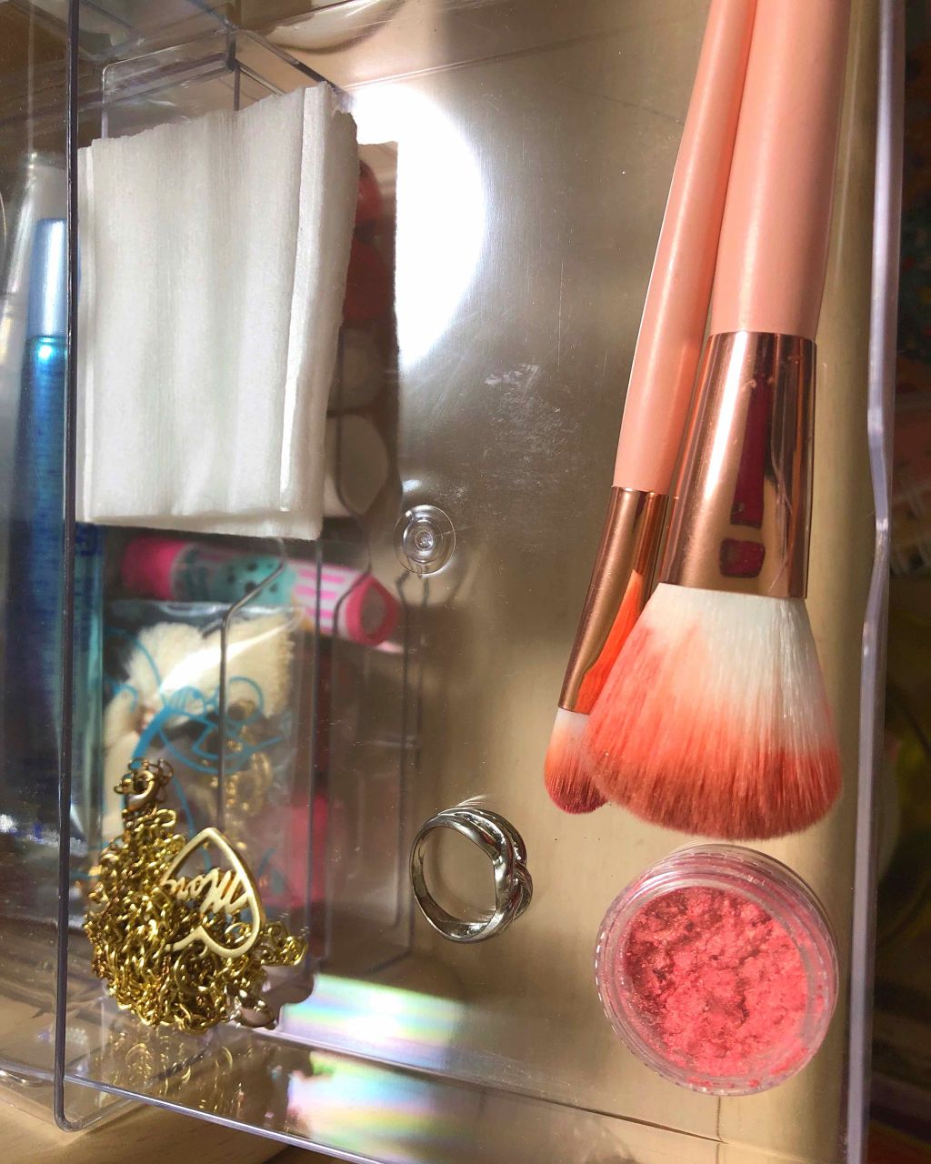 3段式クリアーケース/DAISO/その他化粧小物を使ったクチコミ（3枚目）