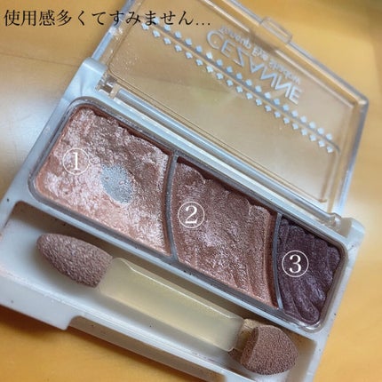 トーンアップアイシャドウ/CEZANNE/アイシャドウパレットを使ったクチコミ(2枚目)