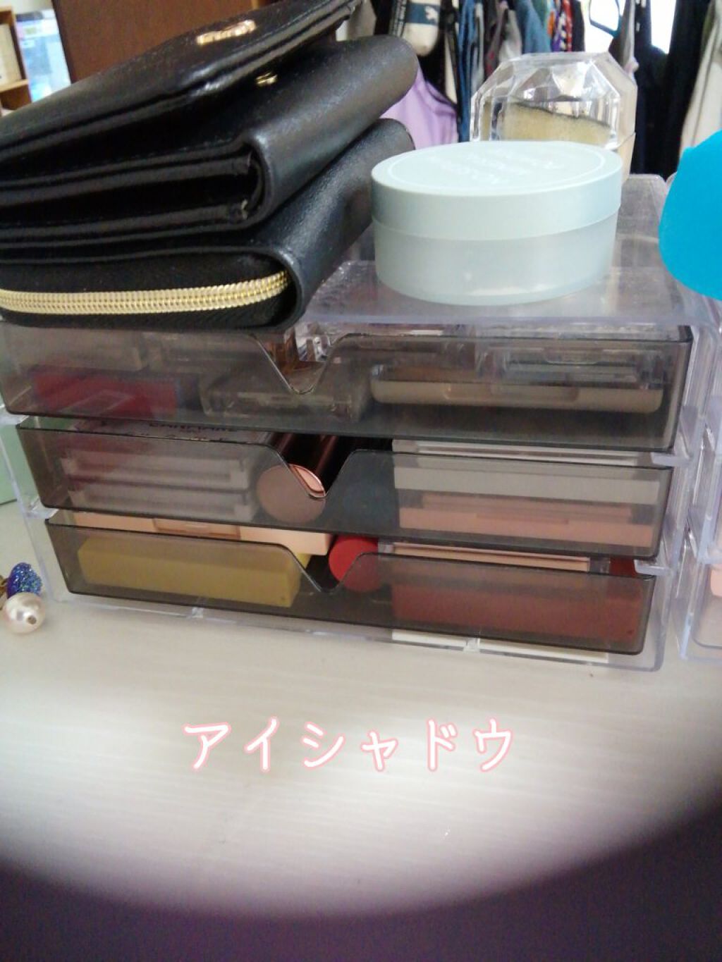 3段式クリアーケース/DAISO/その他化粧小物を使ったクチコミ(4枚目)