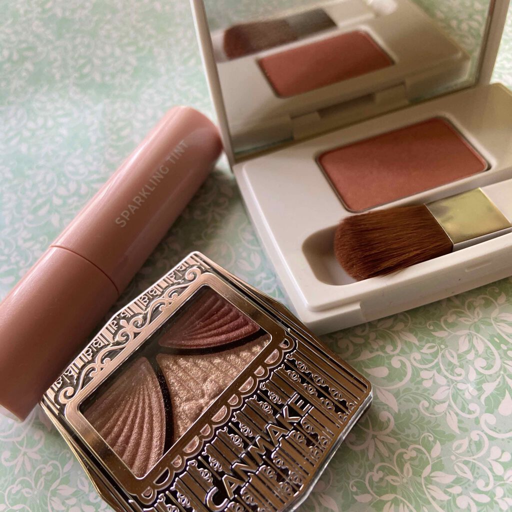 ブライトアップ ミネラルチークUV/24h cosme/パウダーチークを使ったクチコミ（3枚目）