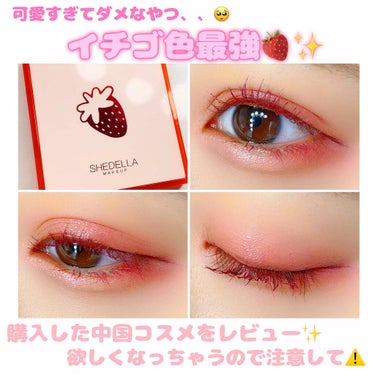  诗蒂娅九色眼影盘 (9 Colors Eye Shadow Palette) P106 Strawberry/SHEDELLA/アイシャドウパレットを使ったクチコミ（1枚目）