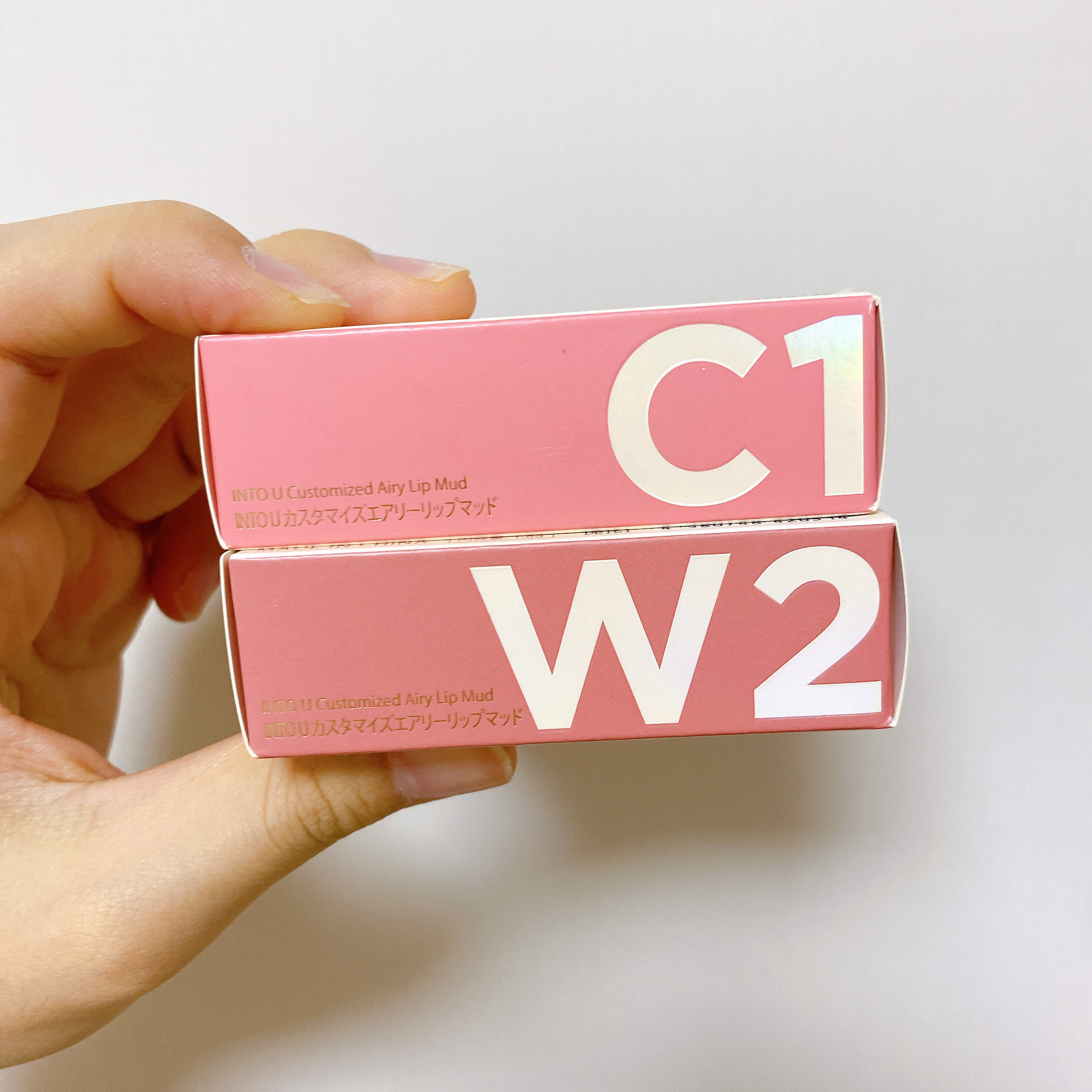 カスタマイズエアリーリップマッド/INTO U/口紅を使ったクチコミ（3枚目）