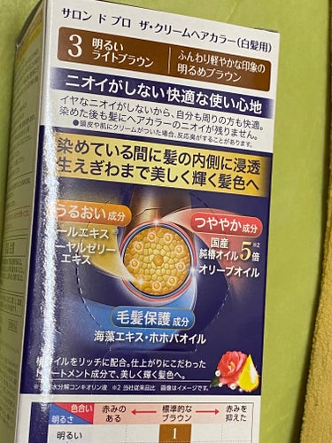 サロン ド プロ 無香料ヘアカラー 早染めクリーム（白髪用）のクチコミ「プリン🍮アタマも(笑)

だいぶ出てきてたから

#サロン ド プロ

#無香料ヘアカラー 早.....」（3枚目）