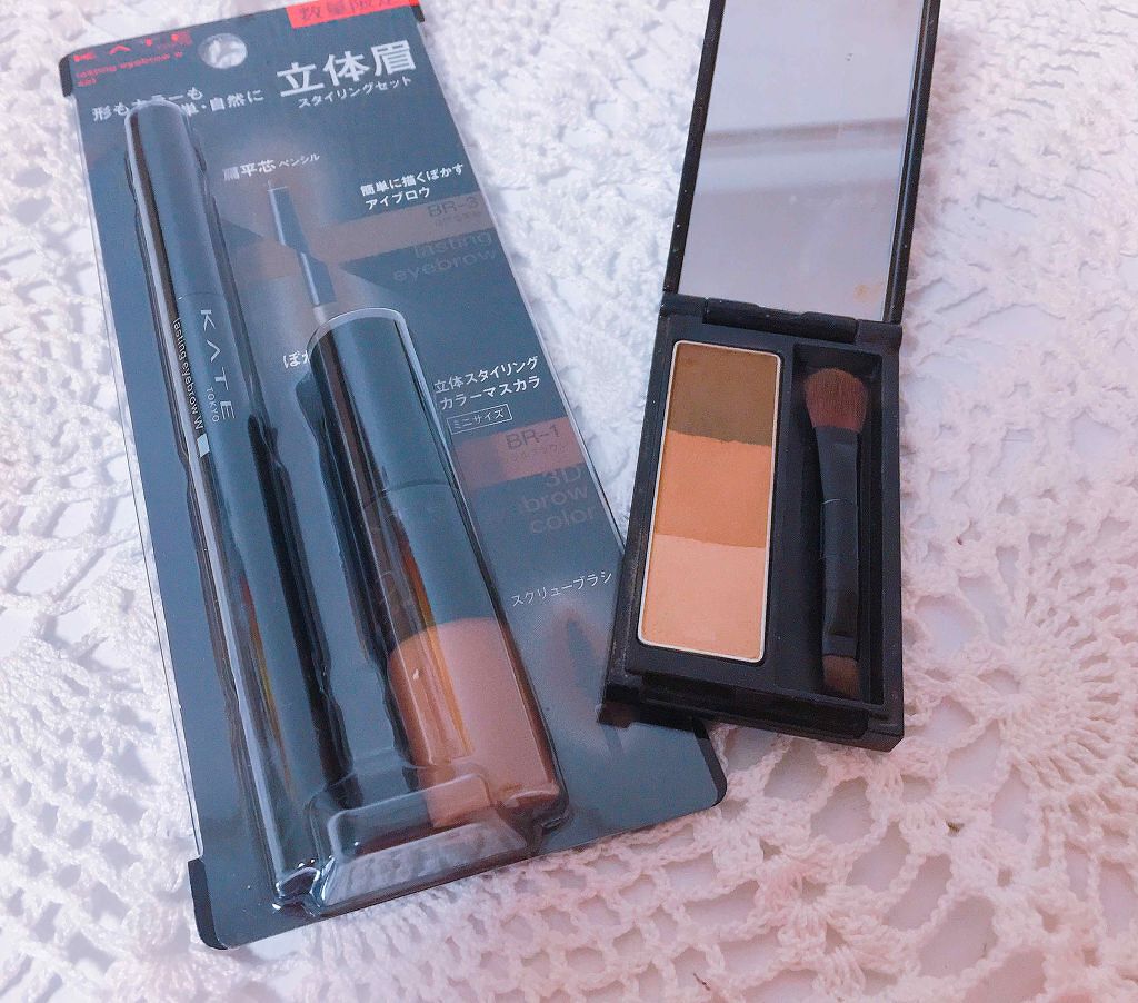 ラスティングデザインアイブロウW N(FL）/KATE/パウダーアイブロウを使ったクチコミ（1枚目）