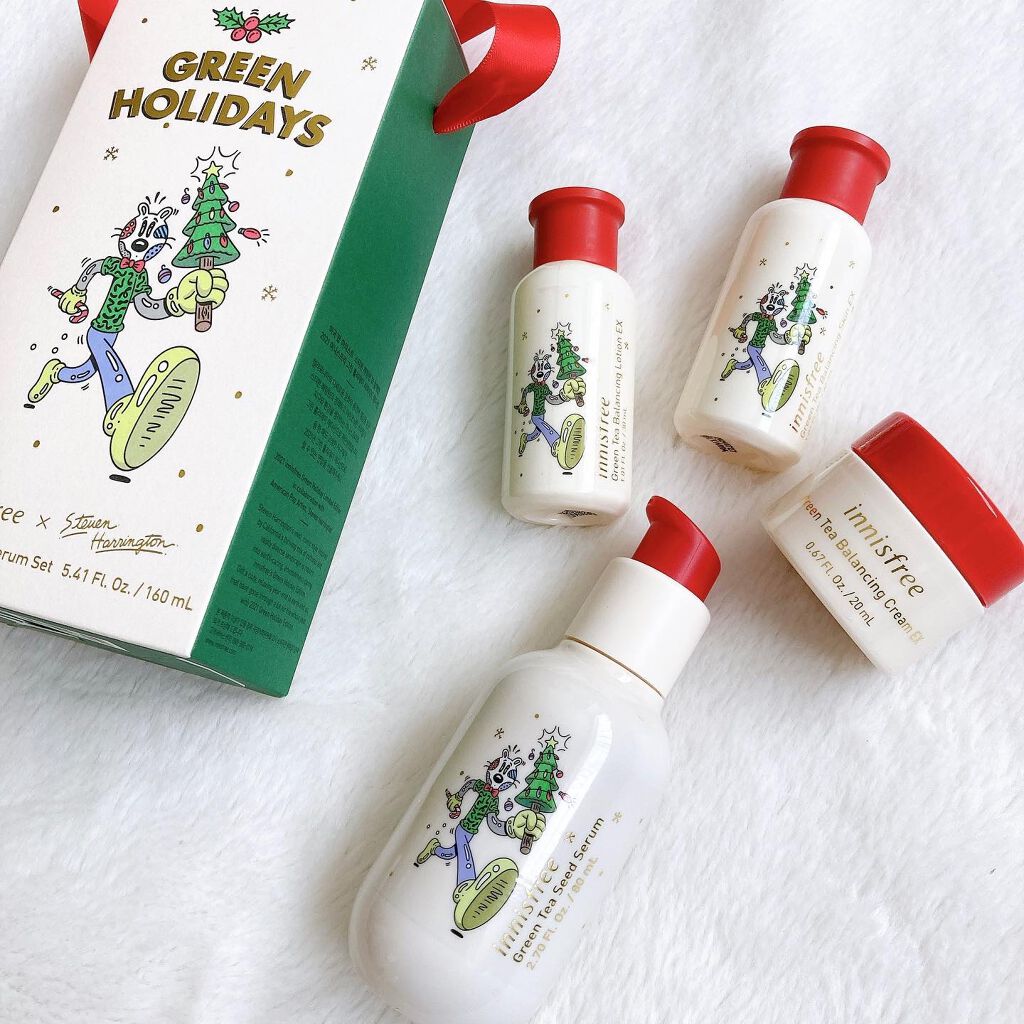 エアリー トゥインクル アイパレット 2021 Green Holidays Edition/innisfree/アイシャドウパレットを使ったクチコミ(2枚目)