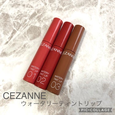 ウォータリーティントリップ/CEZANNE/口紅を使ったクチコミ（1枚目）