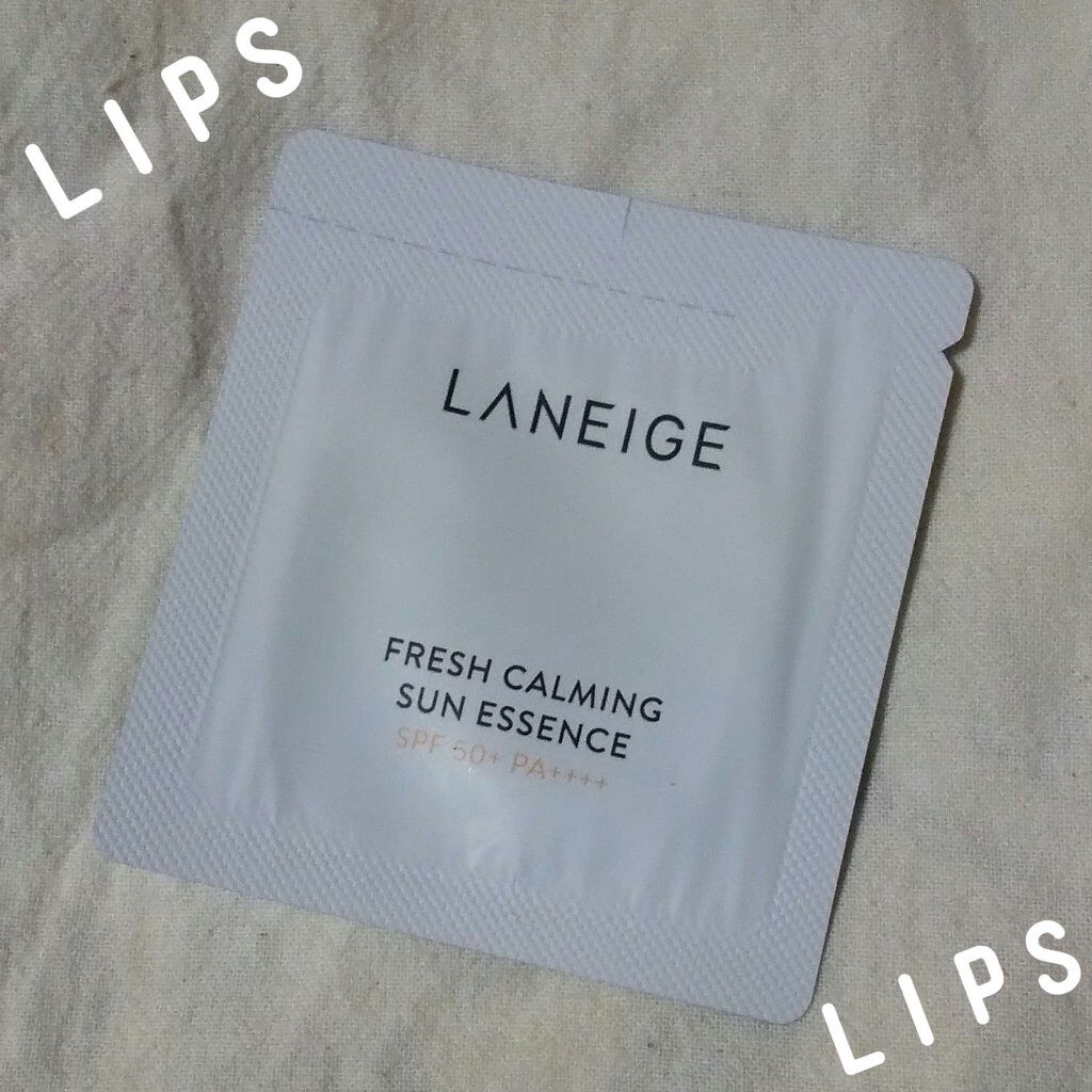フレッシュカーミング サンエッセンス/LANEIGE/日焼け止め・UVケアを使ったクチコミ（1枚目）
