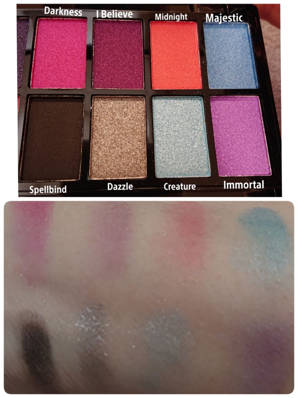 アイシャドウ パレット ミッドナイトユニコーン/MAKEUP REVOLUTION/アイシャドウパレットを使ったクチコミ(4枚目)