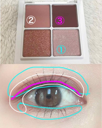 THE アイパレR/b idol/アイシャドウパレットを使ったクチコミ(2枚目)