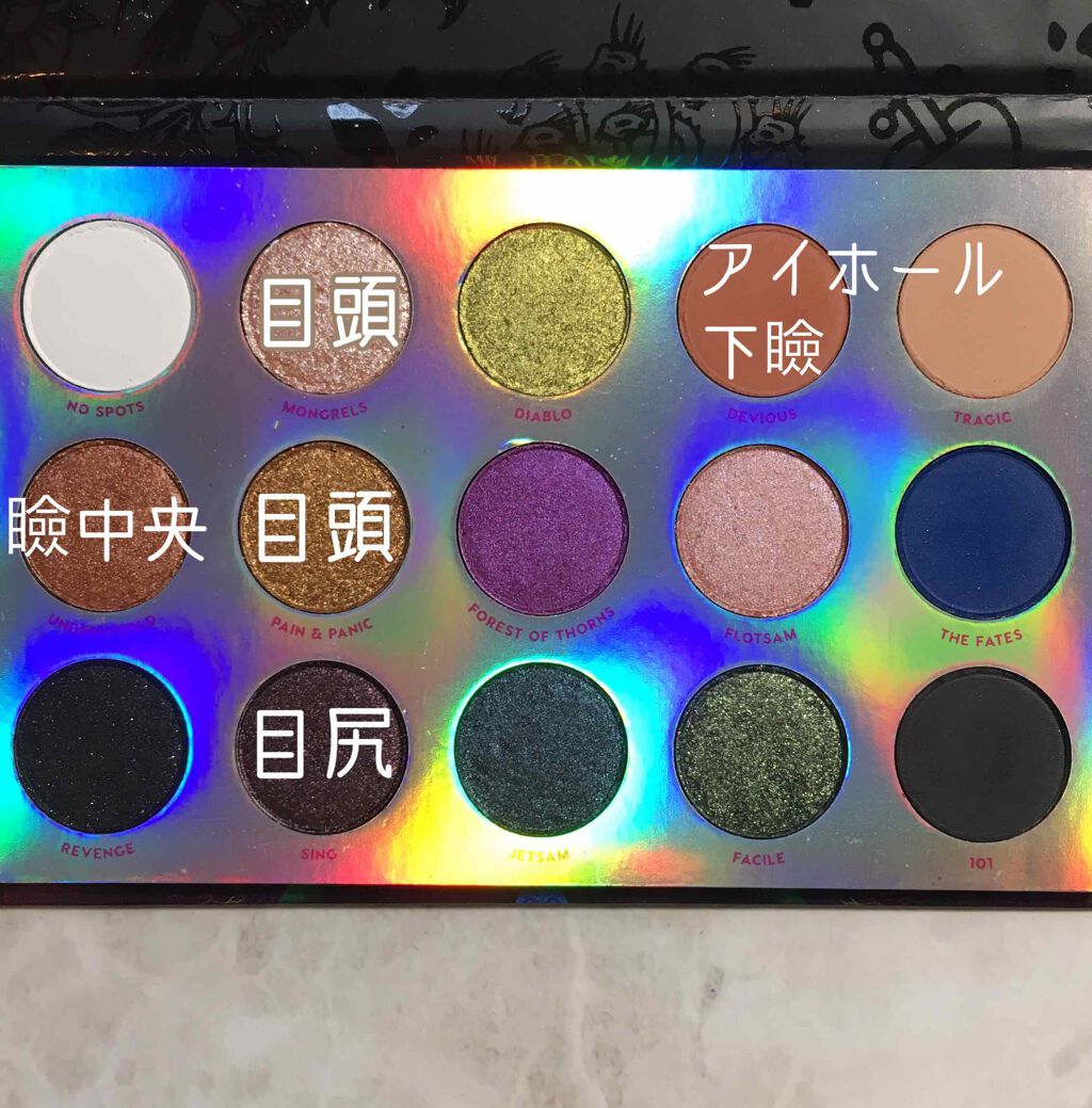 Misunderstood Moody Colorful Eyeshadow Palette/ColourPop/アイシャドウパレットを使ったクチコミ（2枚目）