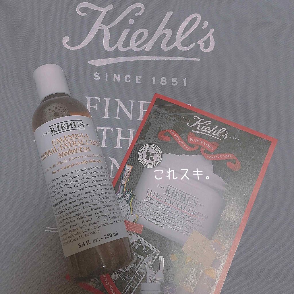 キールズ ハーバル トナー CL アルコールフリー/Kiehl's/化粧水を使ったクチコミ(2枚目)