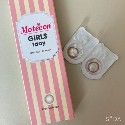 モテコン ガールズワンデー/モテコン/ワンデー(1DAY)カラコンを使ったクチコミ(2枚目)