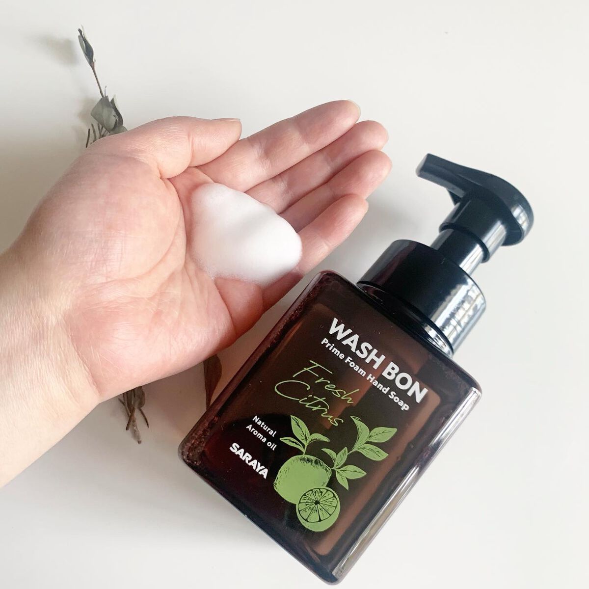 ウォシュボン ハーバル薬用ハンドソープ/サラヤ/ハンドソープを使ったクチコミ（2枚目）