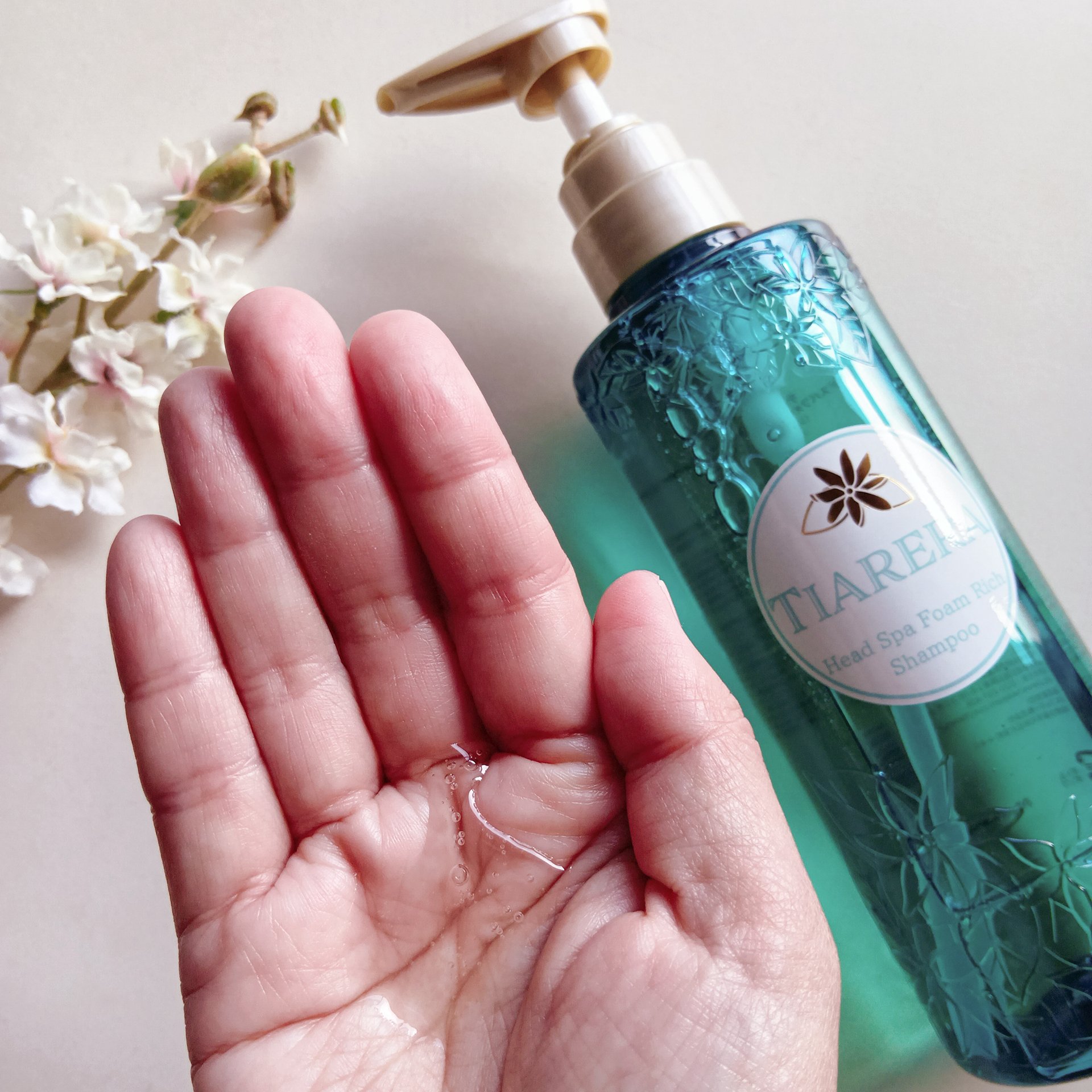 ヘッドスパフォームリッチシャンプー／ディープスパリペアトリートメント/TIARERA/市販シャンプーを使ったクチコミ（3枚目）