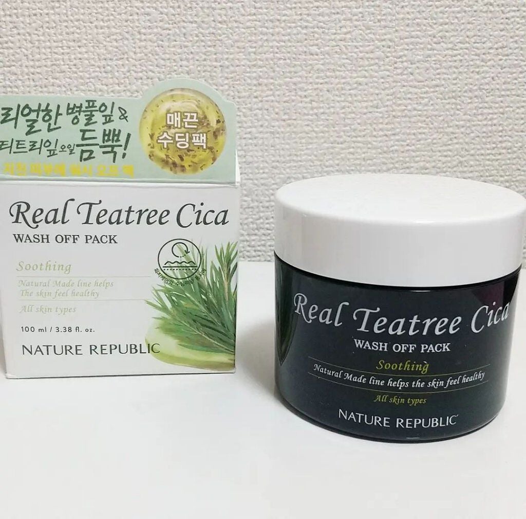 リアルティートリー シカ ウォッシュオフパック/ネイチャーリパブリック/洗い流すパック・マスクを使ったクチコミ(1枚目)