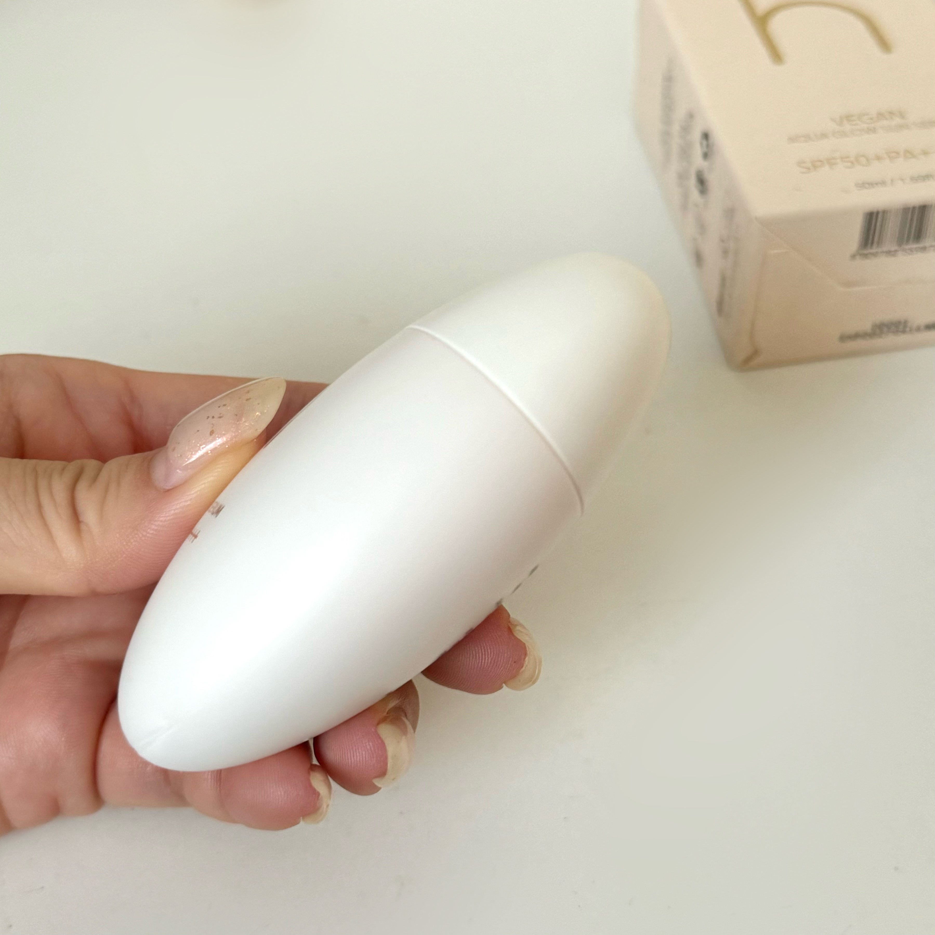 ヴィーガンアクアグロウサンセラム/HAMEL/日焼け止めローションを使ったクチコミ（3枚目）