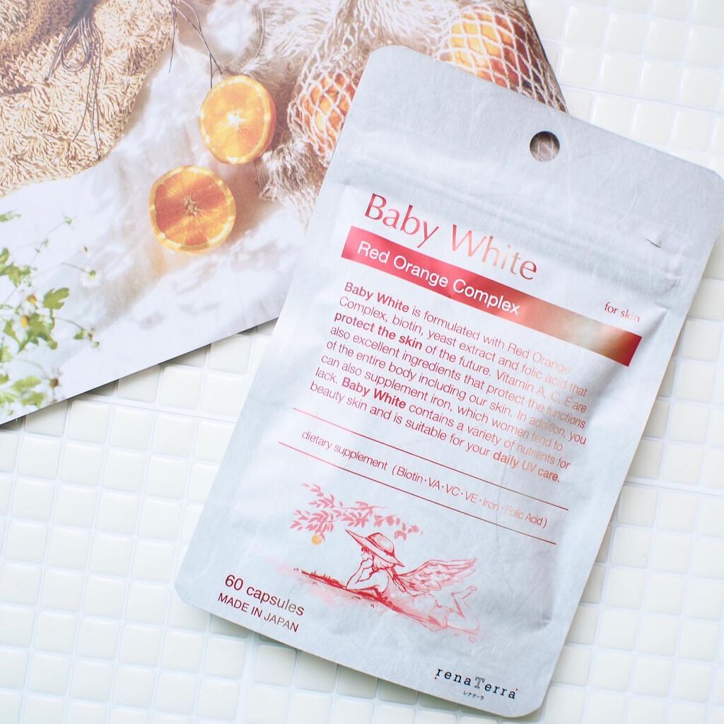 Baby White 60粒/renaTerra/美容サプリメントを使ったクチコミ（1枚目）